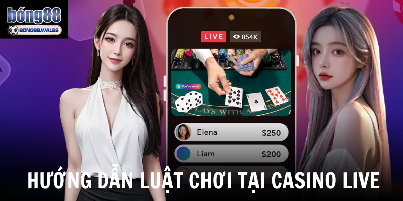 Hướng dẫn luật chơi tại casino live